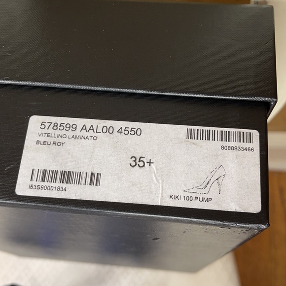 Blue metallic Saint  Laurent heels - Picture 10 of 11